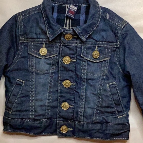 ZARA BABY BOY DENIM LINED JEAN JACKET SZ. 3-6M - Picture 3 of 9